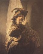 REMBRANDT Harmenszoon van Rijn The Standard-earer (mk33) oil painting